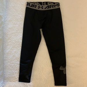 Boys Under Armour Fitted Coldgear Leggings